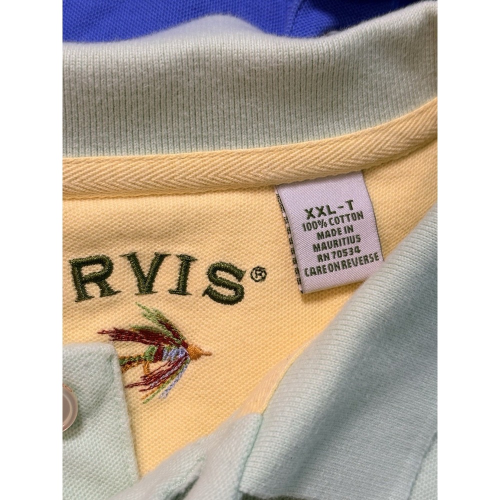 ORVIS Polo Shirt Mens XXL Tall Cotton Fly Fishing Logo Short Sleeve Casual Set 2